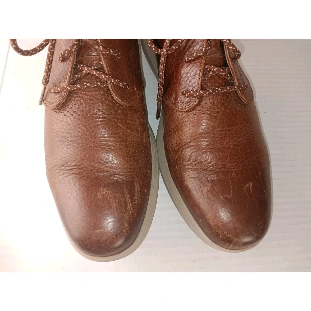 Cole Haan Grand Tour Chukka Men's Size 9.5 M Leather Brown Boots C25564